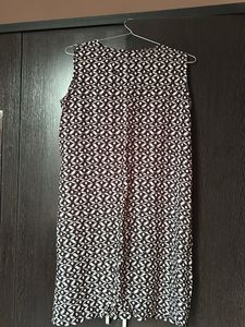 Patterned Sleeveless Dress