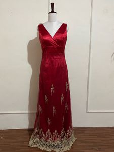 Elegant Red Ethnic Gown
