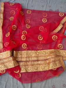 Lahinga FREE Size Full Embroidery Dupatta