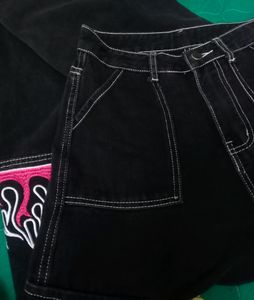 Pocket Wide Leg Jeans