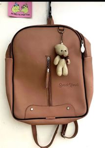 College Going Backpack 🎒 | Baby Pink