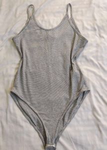 Striped Bodysuit Top Bust 34-36