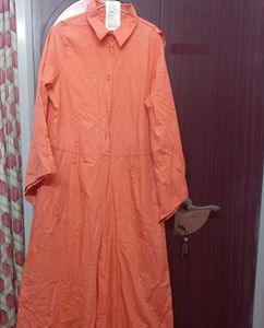 Casual Solid Coral Jumpsuit For Ladies