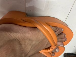 Orange Wedge Footwear