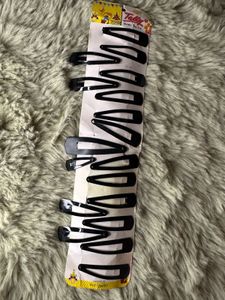 Black Hair Clips Set of 18