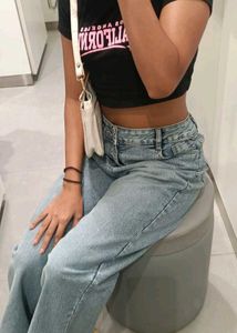 Wide Leg Jeans - Classic Denim