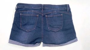 Distressed Denim Shorts