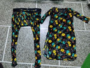 Floral Kurta and Pant Set
