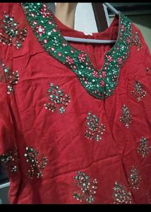 Mirror Work Kurta Set