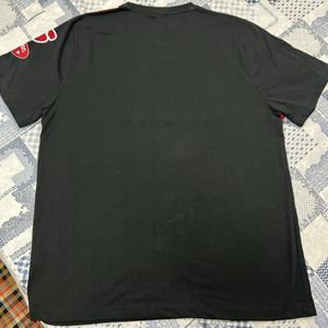 Printed T-shirt 3xl Size Black