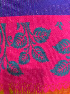 Multicolour glittery and shiny saree.