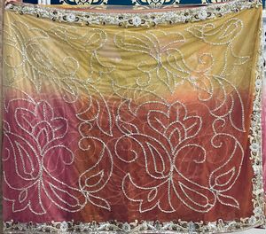 Elegant Embroidered Ombre Saree