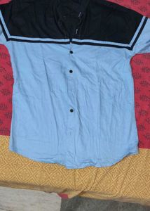 Stylish Two-Tone Shirt
