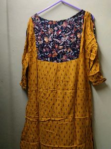Floral Print Mustard Tunic