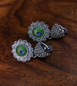 Oxidized Silver Ear Rings