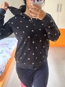 Champion Print Zip-Up Hoodie