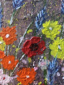 ACRYLIC PAINTING ON COTTON CANVAS BOARD