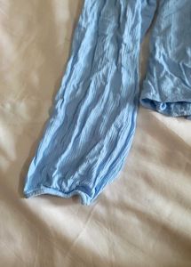 Blue Long Sleeve Top