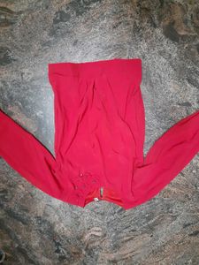Red Embellished Top