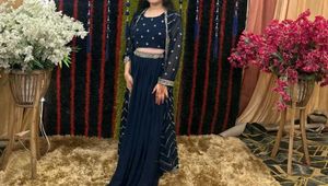 Elegant Lehenga Choli Set with shrug