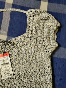 Zudio Tender Blue Crop Top