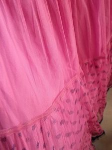 Pink Layered Ethnic Skirt