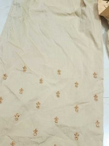 Embroidered Wide Leg Pants