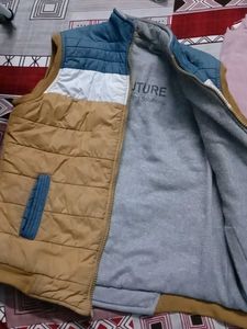 Men Padded Sleeveless Jacket