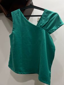 Green Cute Bow Top