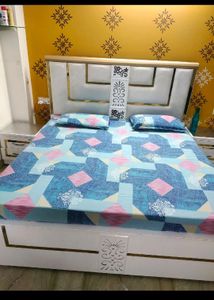 Cotton Blend Double Bedsheet