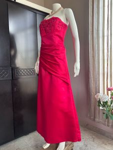 Pink Satin Gown