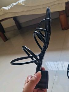 ELLE Block Black Heels