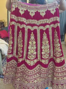 Gorgeous Heavy Work Silk And Velvet Lehenga Choli
