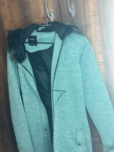Sea green Colour Coat For Winters