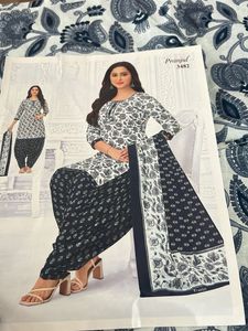 Printed Salwar Kameez Suit L Size