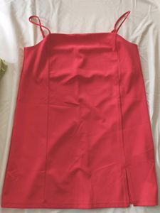Brand New Coral Red Dress From h&m