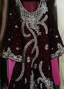 Bridel Gharara Maroon Daimond Set 🌹🔥