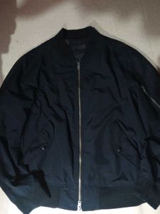 black bomber jacket
