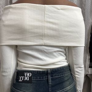 Vintage Y2K Inspired Ribbed Top