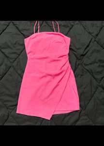 Pink Bodycon Spaghetti Strap Mini Dress