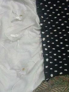 Polka Dot Dress with Sheer Sleeves