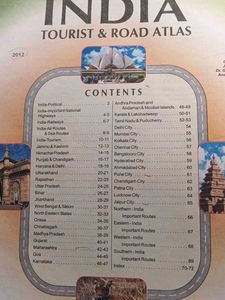 Indian Tourist Routes And Atlas Book