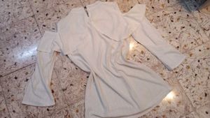 Cold Shoulder Ruffle Top