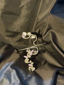 rose quartz arm cuff