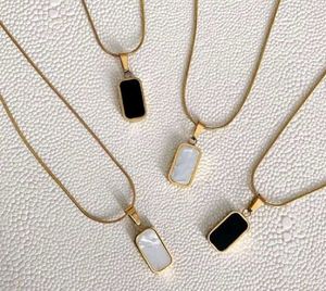 Black And White Reversible Neck Chain