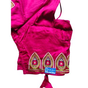 Embroidered Pink Blouse
