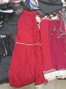 Maroon Kurta Sharara Set