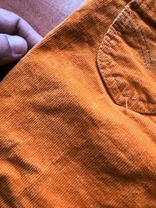 Boys Cute Mustard Corduroy Pants