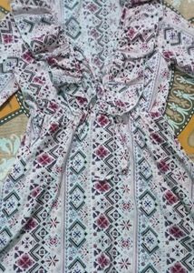 A Very Beautiful V Neck Dress