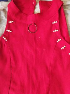 Dark Red 🔴 Frock Type